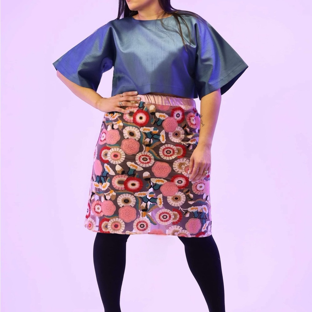 Floral Pink Skirt